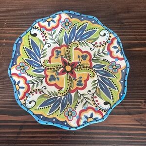 Bocca Espana Lifestyle 9” Salad Plate Handcrafted Scalloped Edge